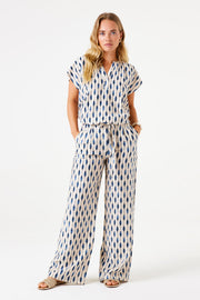 Garcia Stoffhose mit Print
